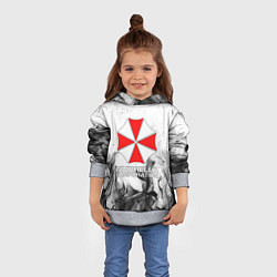 Толстовка-худи детская UMBRELLA CORP, цвет: 3D-меланж — фото 2