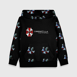 Толстовка-худи детская Umbrella Corporation, цвет: 3D-черный