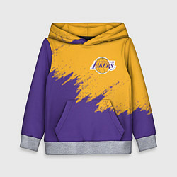 Толстовка-худи детская LA LAKERS, цвет: 3D-меланж