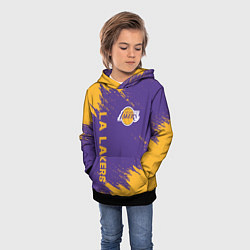 Толстовка-худи детская LA LAKERS, цвет: 3D-черный — фото 2