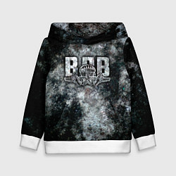 Толстовка-худи детская ВДВ, цвет: 3D-белый