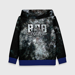 Толстовка-худи детская ВДВ, цвет: 3D-синий