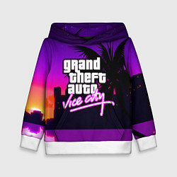 Толстовка-худи детская GTA:VICE CITY, цвет: 3D-белый