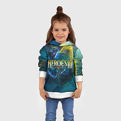 Толстовка-худи детская Heroes of Might and Magic, цвет: 3D-белый — фото 2