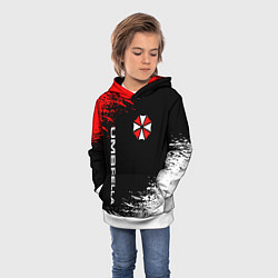 Толстовка-худи детская UMBRELLA CORPORATION, цвет: 3D-белый — фото 2