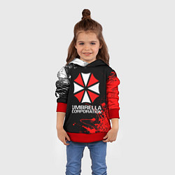 Толстовка-худи детская UMBRELLA CORPORATION, цвет: 3D-красный — фото 2