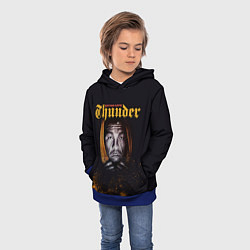 Толстовка-худи детская Arturo 'Thunder' Gatti, цвет: 3D-синий — фото 2