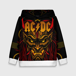 Толстовка-худи детская ACDC, цвет: 3D-белый