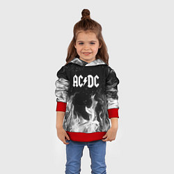 Толстовка-худи детская AC DC, цвет: 3D-красный — фото 2