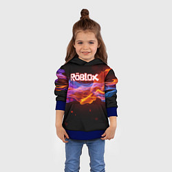 Толстовка-худи детская ROBLOX, цвет: 3D-синий — фото 2