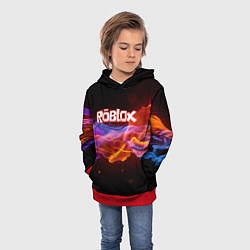 Толстовка-худи детская ROBLOX, цвет: 3D-красный — фото 2