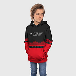 Толстовка-худи детская ASOT Let The Music Guide You, цвет: 3D-красный — фото 2