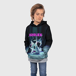 Толстовка-худи детская ROBLOX, цвет: 3D-меланж — фото 2
