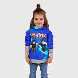 Толстовка-худи детская ROBLOX, цвет: 3D-меланж — фото 2
