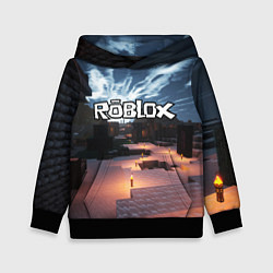 Толстовка-худи детская ROBLOX, цвет: 3D-черный