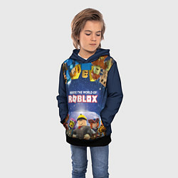Толстовка-худи детская ROBLOX, цвет: 3D-черный — фото 2