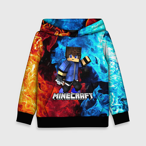 Детская толстовка Minecraft Майнкрафт / 3D-Черный – фото 1