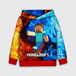 Толстовка-худи детская MINECRAFT, цвет: 3D-красный