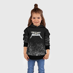 Толстовка-худи детская Металлика Metallica, цвет: 3D-черный — фото 2