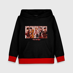 Толстовка-худи детская Великий из бродячих псов, цвет: 3D-красный