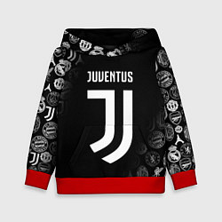 Толстовка-худи детская JUVENTUS, цвет: 3D-красный