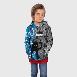 Толстовка-худи детская ЪУЪ FORTNITE, цвет: 3D-красный — фото 2