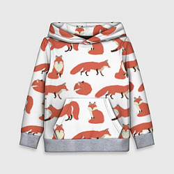 Толстовка-худи детская Лисий хвост, цвет: 3D-меланж