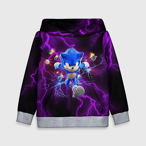 Детская толстовка SONIC / 3D-Меланж – фото 1