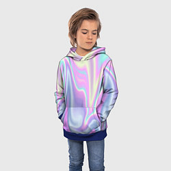 Толстовка-худи детская Vaporwave, цвет: 3D-синий — фото 2