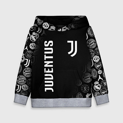 Детская толстовка JUVENTUS / 3D-Меланж – фото 1