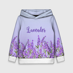 Толстовка-худи детская Lavander, цвет: 3D-белый