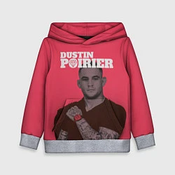 Толстовка-худи детская Dustin Poirier, цвет: 3D-меланж