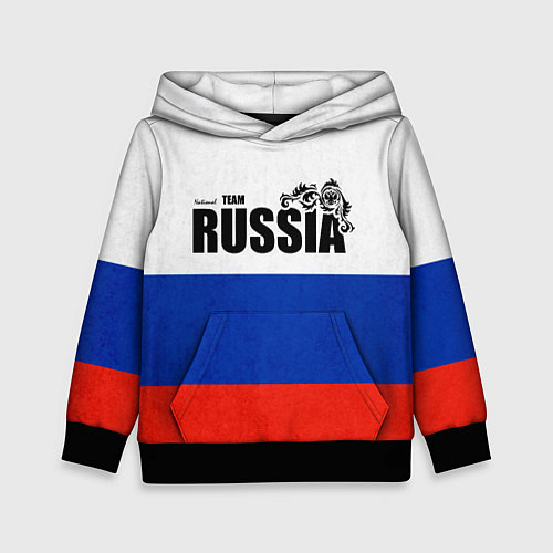 Детская толстовка Russia / 3D-Черный – фото 1