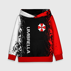 Толстовка-худи детская RESIDENT EVIL UMBRELLA, цвет: 3D-красный