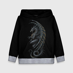 Толстовка-худи детская Black Dragon, цвет: 3D-меланж