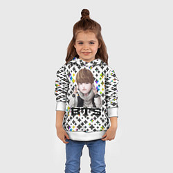 Толстовка-худи детская BTS, цвет: 3D-белый — фото 2