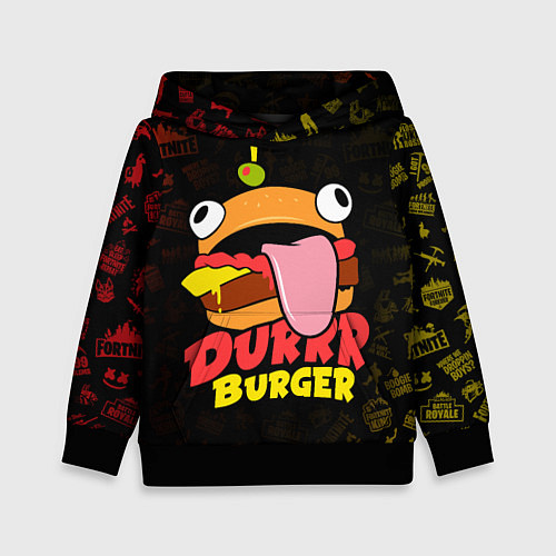 Детская толстовка Fortnite Durrr Burger / 3D-Черный – фото 1