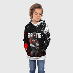 Толстовка-худи детская FORTNITE IKONIK, цвет: 3D-белый — фото 2
