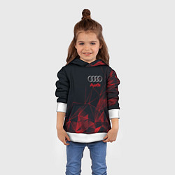 Толстовка-худи детская AUDI, цвет: 3D-белый — фото 2