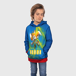 Толстовка-худи детская Sonic - Майлз Тейлз, цвет: 3D-красный — фото 2