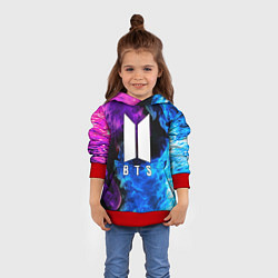 Толстовка-худи детская BTS, цвет: 3D-красный — фото 2