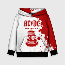 Толстовка-худи детская ACDC Back in Black, цвет: 3D-черный