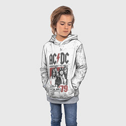 Толстовка-худи детская ACDC, цвет: 3D-меланж — фото 2
