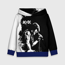Толстовка-худи детская ACDC, цвет: 3D-синий