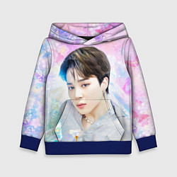 Толстовка-худи детская БТС 2020 Season Greeting Чимин, цвет: 3D-синий