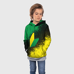 Толстовка-худи детская JDM LOGO, цвет: 3D-меланж — фото 2