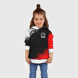 Толстовка-худи детская MAZDA, цвет: 3D-белый — фото 2