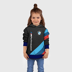 Толстовка-худи детская BMW M PERFORMANCE, цвет: 3D-синий — фото 2