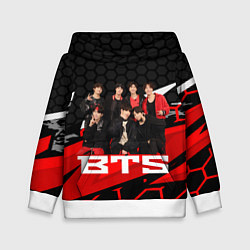 Толстовка-худи детская BTS, цвет: 3D-белый