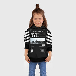 Толстовка-худи детская Off-White: NYC, цвет: 3D-черный — фото 2